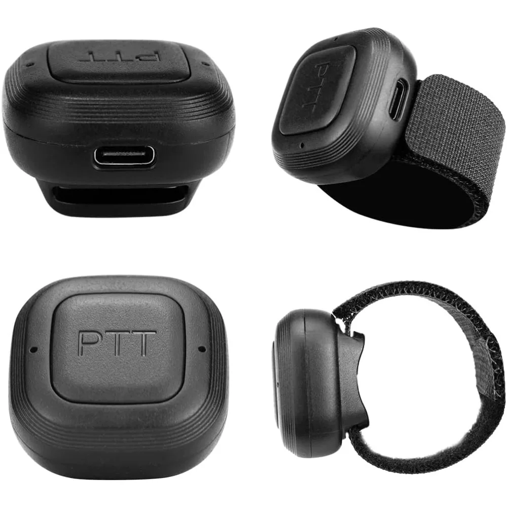 TIDRADIO Drahtloser Programmierer für Baofeng Radio 5RM, UV-5R, UV-5G Plus Programmierbarer/Bluetooth-PTT-Taste mit Mikrofon für TD-H3 TD-H8