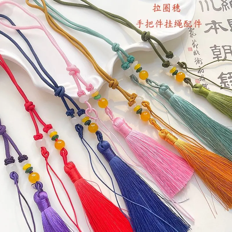 

4 шт. ручной работы в древнем стиле, кисточки из ледяного шелка, веревочные кисточки, материалы для рукоделия