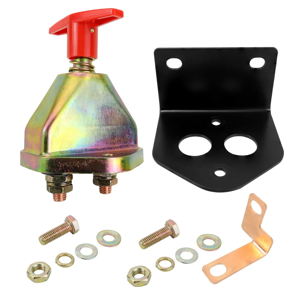 

Выключатель аккумулятора 100А с монтажным кронштейном для автомобиля, яхты, морского выключателя, аксессуары для салона автомобиля