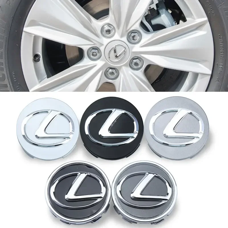 4Pcs 62mm Car Wheel Hub Center Cap Emblem Badge Accessories For Lexus ES300 RX330 RX300 GS300 IS250 IS200 CT200h NX RX LX UX GX