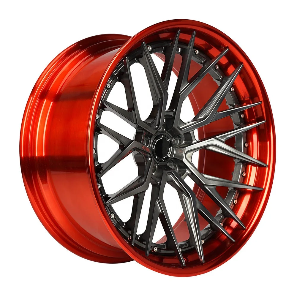  Luxury 2 Piece Forged Alloy Deep Concave Car Wheel for BMW C8 5x114.3 5x120 5x130 5x127 18 20 21 22 24 26 Inch Wheel Rim