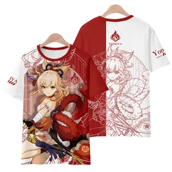 Summer Anime Game Genshin Impact 3d Printed T Shirt Kids Adults Universal Streetwear Short Sleeve Clothing Oversized Y2k Tee Top