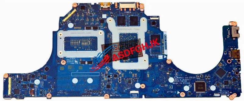 Original FOR Dell FOR Alienware 17 R3 Laptop Motherboard i7-6700HQ 2.6GHz CPU DVV6W 0DVV6W CN-0VV6W AAP21 LA-C912P fully tested