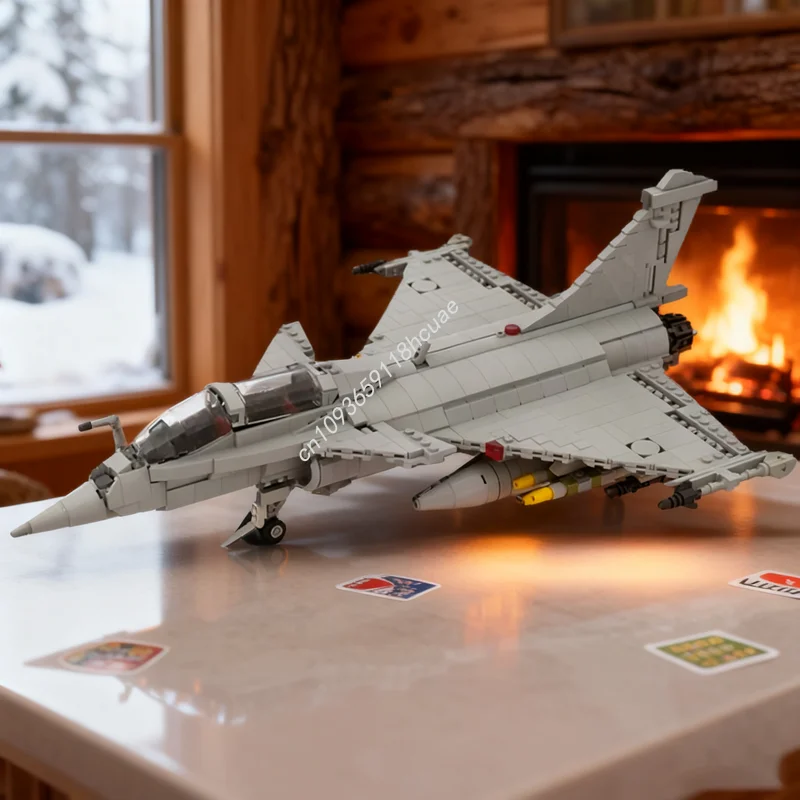 

1082pcs MOC Dassault Rafale M 1 Scale Creator Model Building Toy Blocks Architecture DIY Education Brick Christmas Gifts Kids