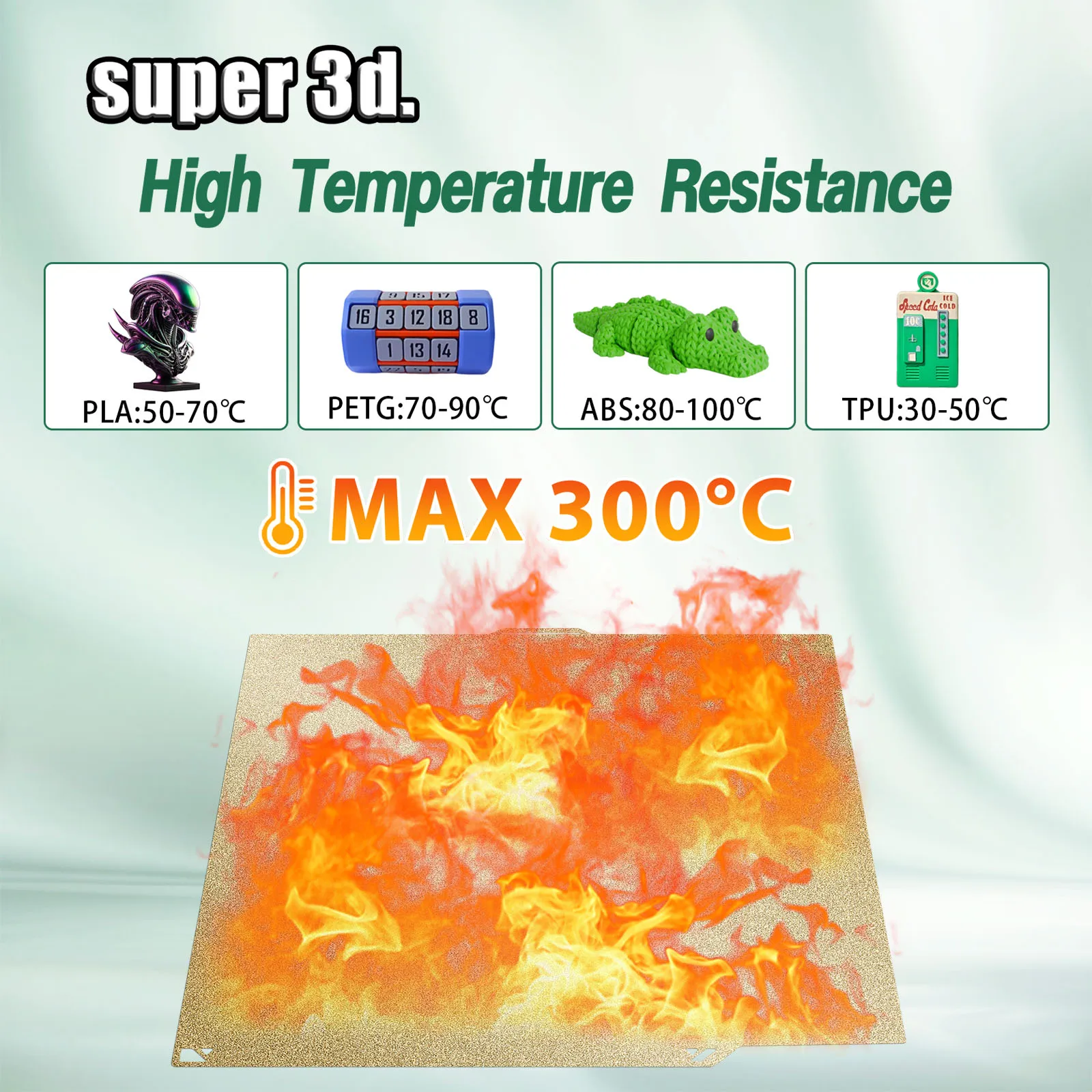 

PEI Sheet for Elegoo Centauri Carbon Build Plate Textured PEI Double-sided Print Plate for Centauri Carbon 3D Printer Parts Bed