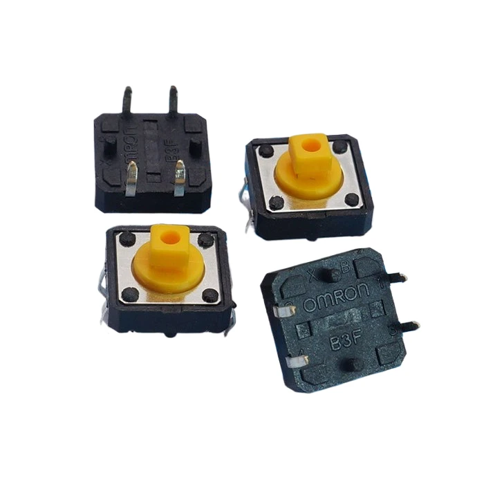 12*12*7.3 Square Head Direct Insert SMD Tactile Switch B3F-4055 Keycap A14/24 Imported Spring 4 Pins