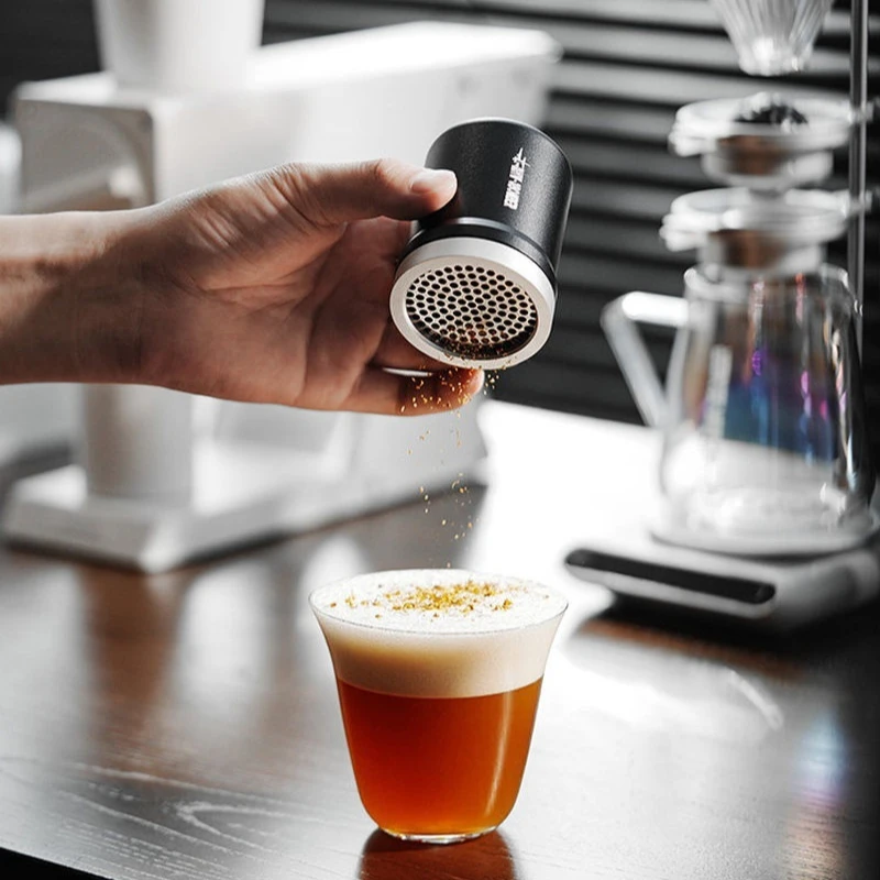 Mhw-3bomber Shark Aluminum Alloy Coffee Powder Shaker 3-In-1 Replaceable Mesh Magnetic Lid Barista Baking Espresso Tool Kitchen - view 5