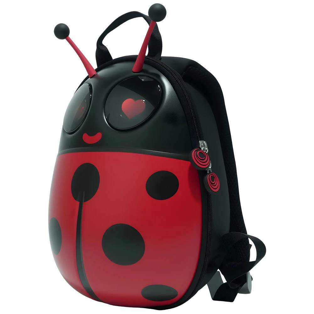Bluetooth Programmable Glowing Eye Backpack for Teens, DIY Pattern Changing Hard Case Shoulder Bag, Cute Waterproof Rucksack