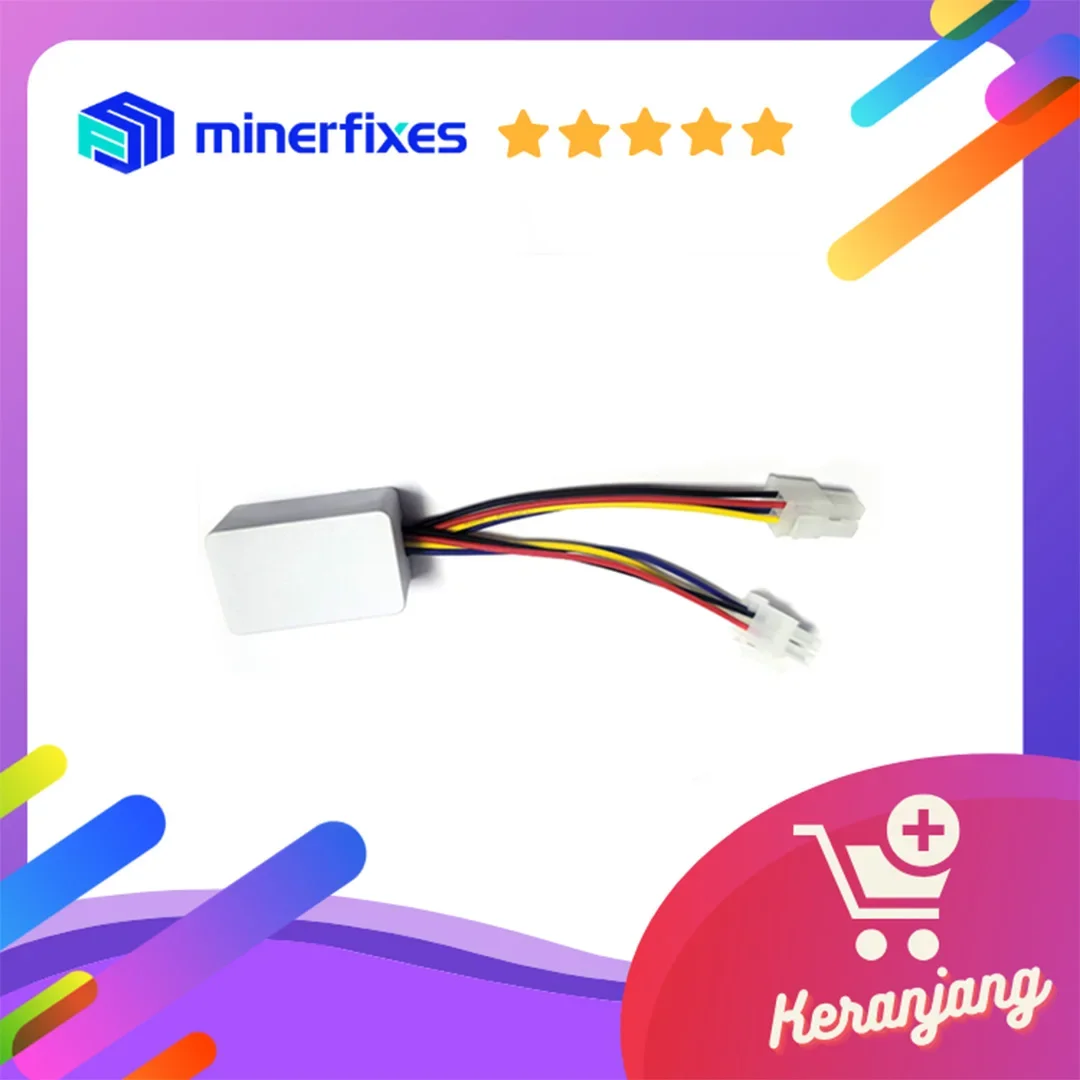 

2 шт./упак. 2 в 1 квадратный 4-контактный контроллер скорости вентилятора для подключения интерфейса вентилятора всех платов управления Antminer 2*2 за исключением S21