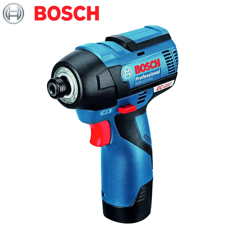 BOSCH GDR 12V-EC Lithium Impact Screwdriver 110Nm 12V Battery Cordless 1/4in Household DIY Decoration Wrench Power Tool Sets