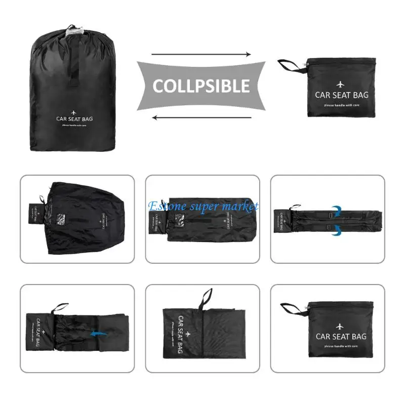 090B حقيبة سفر محمولة مقاومة للماء لمقعد سيارة الطفل 300D حقيبة ظهر من قماش أكسفورد #3