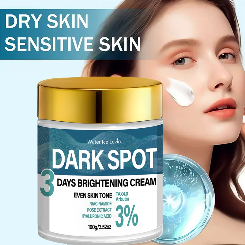 Water Ice Levin Dark Spot 3 Days Brightening Cream Even Skin Tone Niacinamide Rose Extract Hyaluronic Acid TXA4.0 Arbutin 3%100g