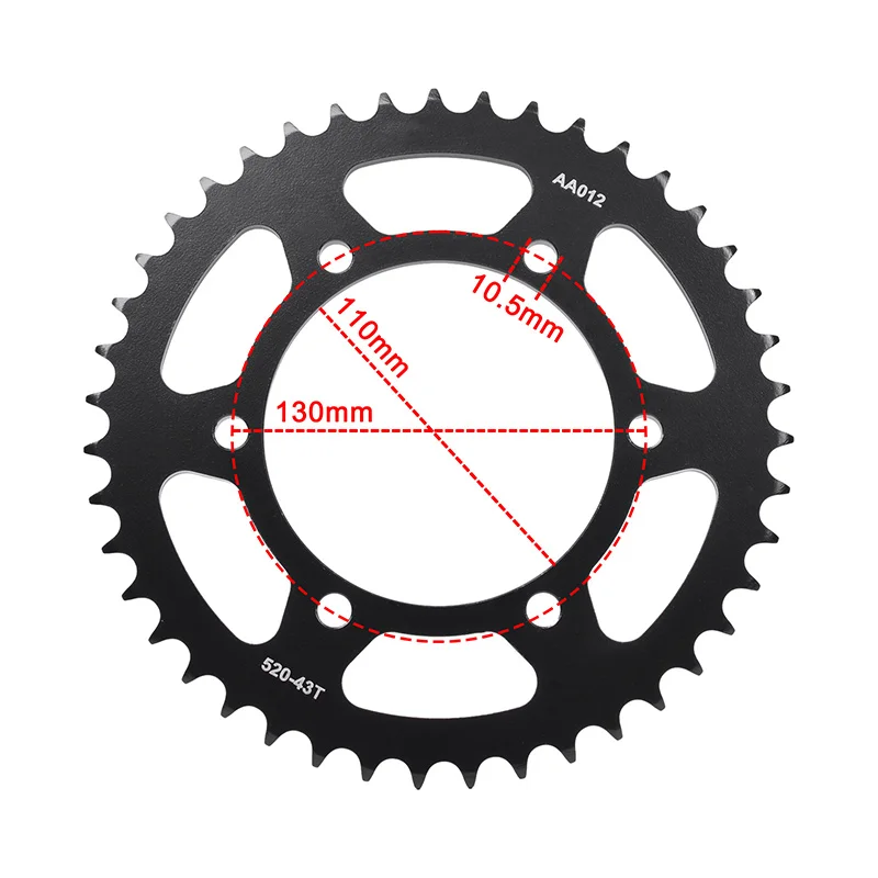 520 Chain 14/43 Tooth Sprocket For Kawasaki MT-25 MT-03 MTN320-A YZF-R25 YZF-R3 YZFR3 YZF320-A Monster World GP 2015-2023 2024