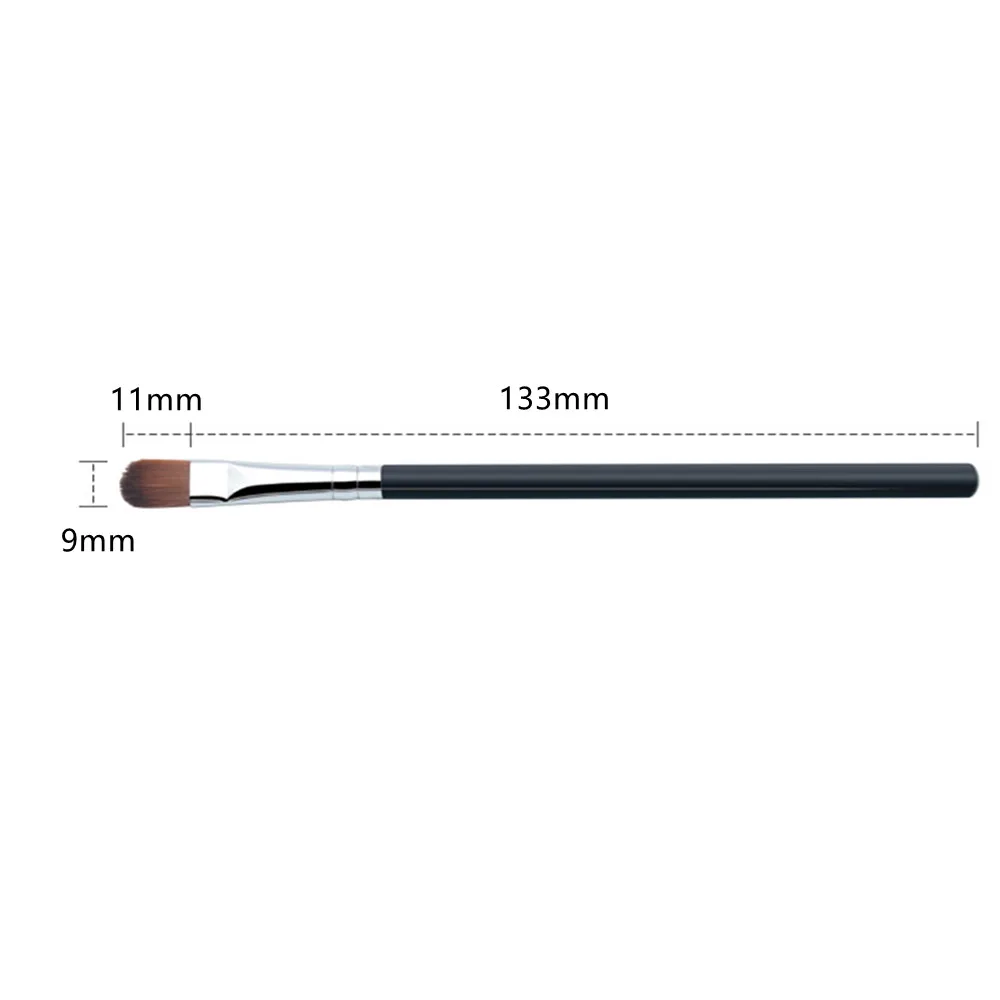 2Pcs Makeup Brushes Flat Angled Eye Shadow Powder Concealer Brush Eyeliner Eyebrow Lip Beauty Women Professional Cosmetic Tools