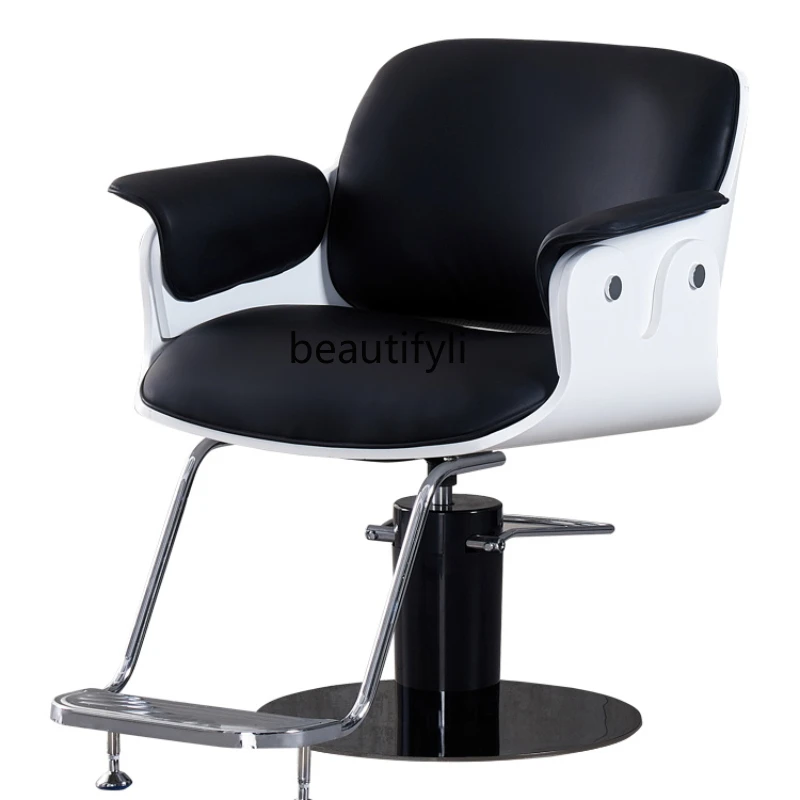 

Modern Light Luxury Simple Barber Shop Hairdressing Chair Hair Salon New Lifting Modern Hot Dyeing Stainless Steel Building