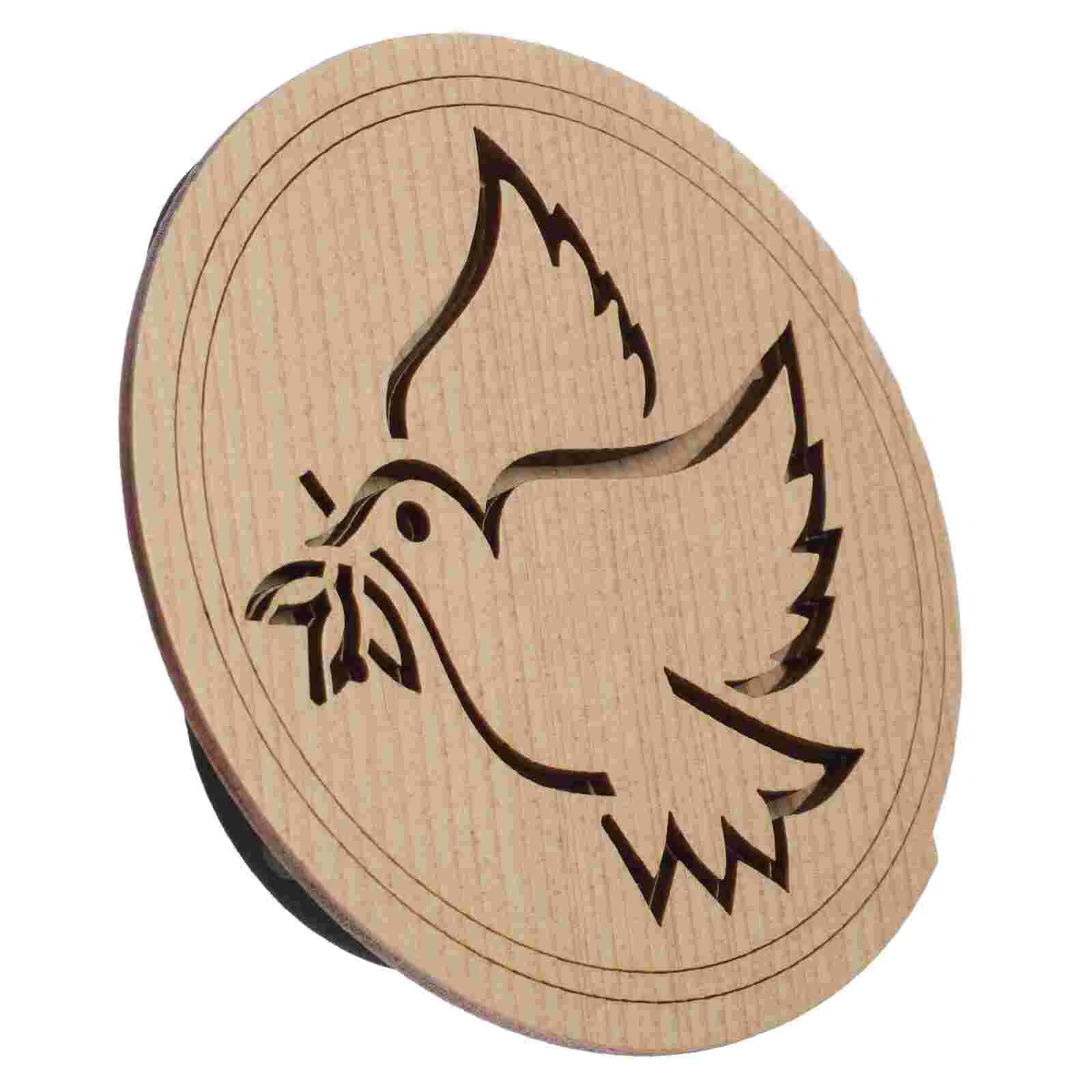 

Bird Pattern V12 Guitar Wooden Soundhole Sound Hole Cover Block Feedback Buffer Maple Wood for 40 Inch 41 Inch Guitars