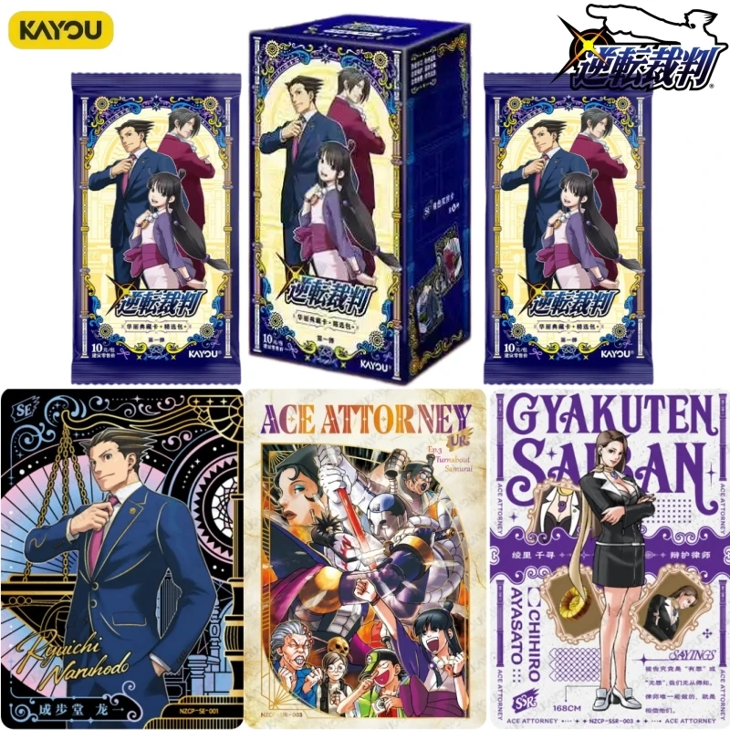 Официальная коллекционная карточная игра KAYOU Ace Attorney: Аниме-коллекция, эксклюзивные карточки, подарок на День рождения/Праздник, оригинальная коробка