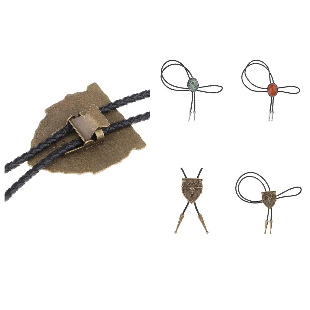 الرجعية الرجال ازتيك الهندي روديو قبعات رعاة البقر الغربية بولو التعادل شهم الحلي