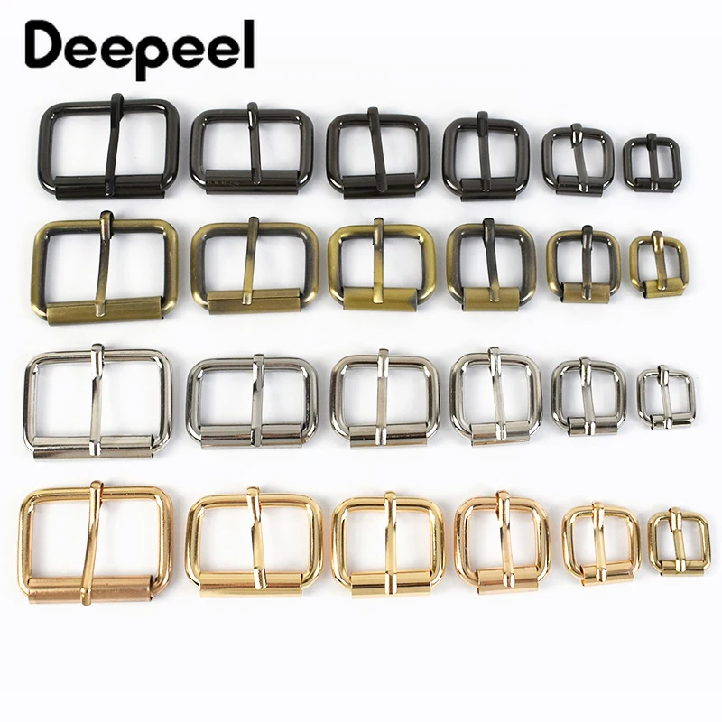 10Pcs 13-38mm Metal Buckles for Belt Shoes Bag Strap Webbing Slider Adjust Roller Pin Buckle DIY Leather Craft Accessories