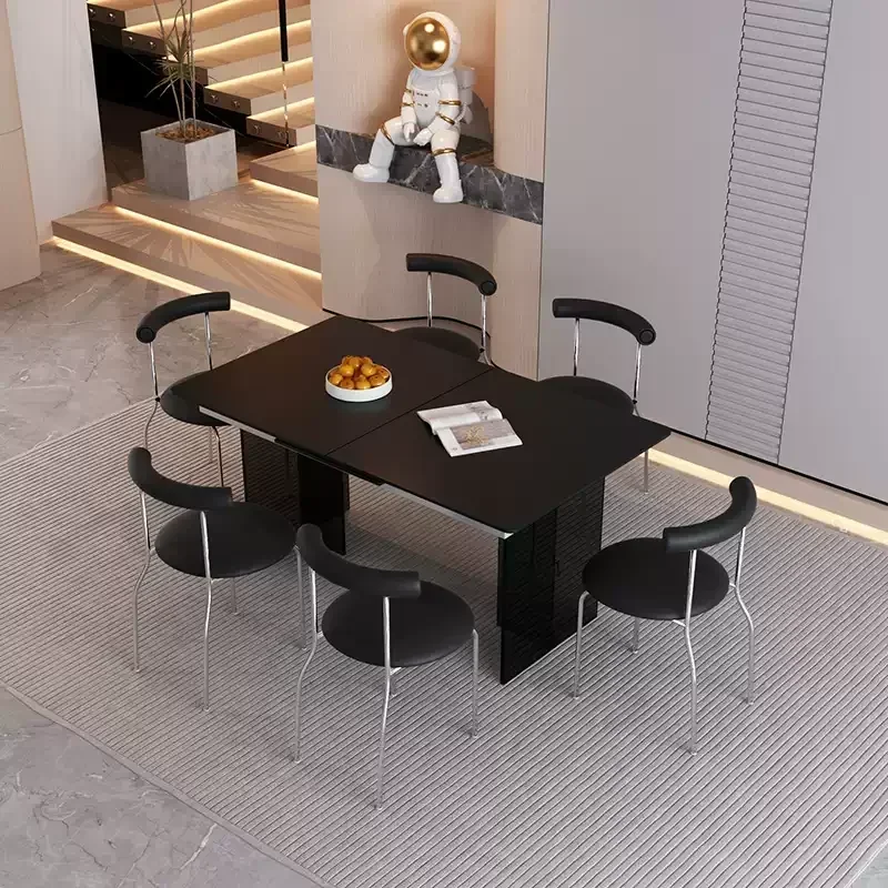 Slate suspension dining table Household acrylic island cream telescopic rectangular table