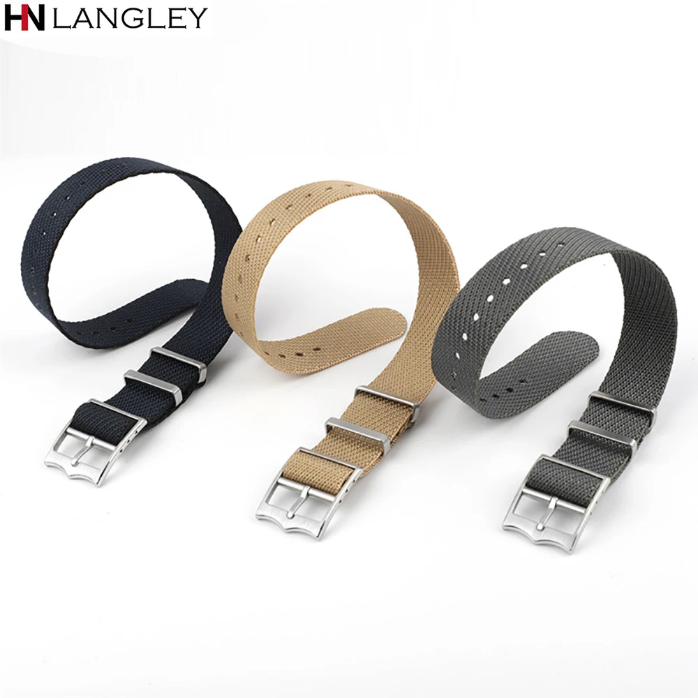 High Density Nylon Watch Strap 20mm 22mm Band for Military for Tudor Amazfit GTS Men Replacement Bracelet Watchband Accessories