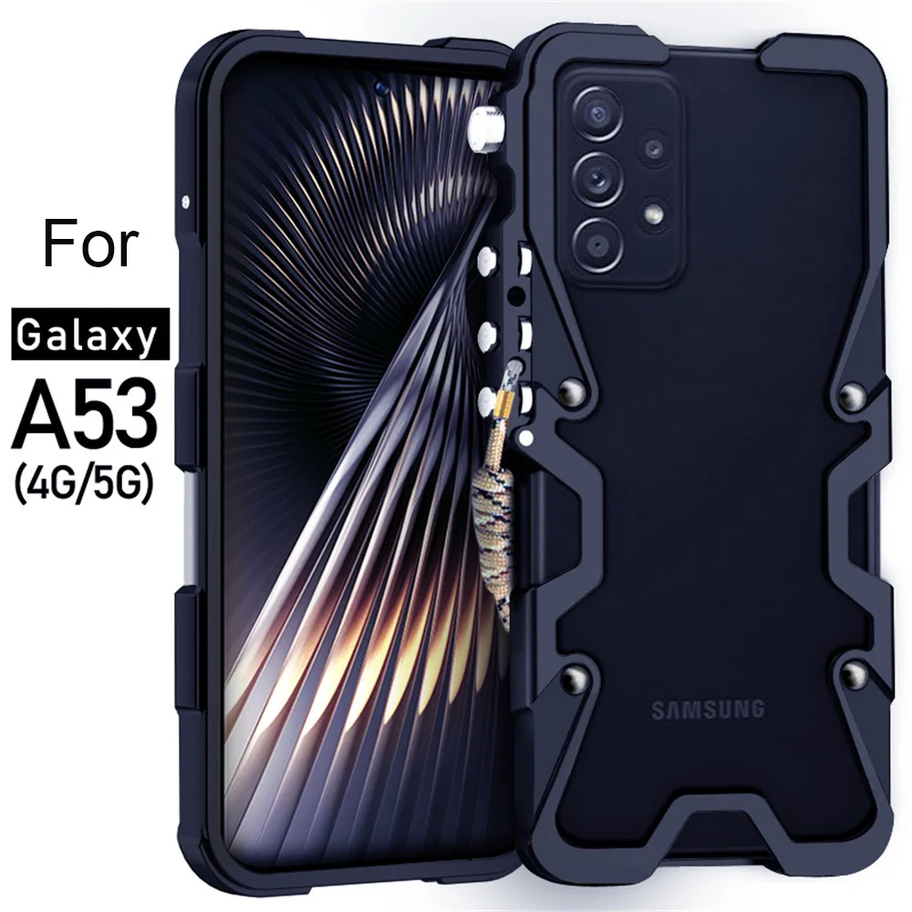 Luxury Aluminum Metal Bumper Case For Samsung Galaxy A54 A53 A15 A25 A35 A52 A52S A55 A72 A73 Case Shockproof Cover Funda Coque