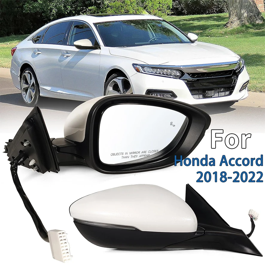 

For Honda Accord 10th 2018-2022 Car Rearview Mirror Assembly Accessories Auto Side Mirror Reflector Led Turn Signal Lights
