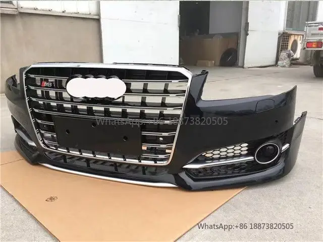 Used original s8 bumpers assembly car parts upgrade body kit front lip bumper s8 for audi 2023 d3 d4