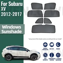 For Subaru XV Crosstrek GP 2012-2017 Car Sunshade Shield Front Rear Windshield Curtain Side Baby Window Sun Shade Visor