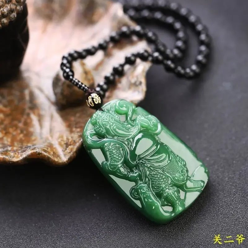 

Guan Gong Necklace Dragon Brand Pendant Men's Lucky Clothes Accessories Women's Auspicious Amulet Bring In Wealth and Treasure
