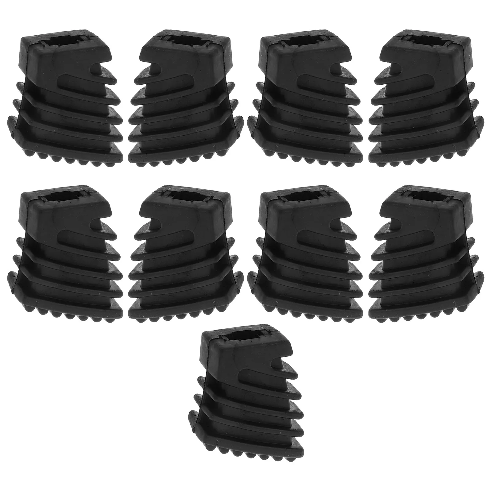 

9pcs Drum Foot Pads Black Anti Skid Rubber Leg Protectors For Percussion Instruments Durable Support Parts Replacement