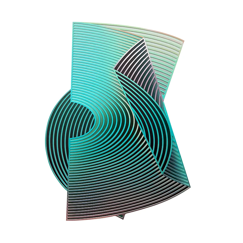 

3D abstract art installation hanging painting modern minimalist light luxury living room bedroom porch model room