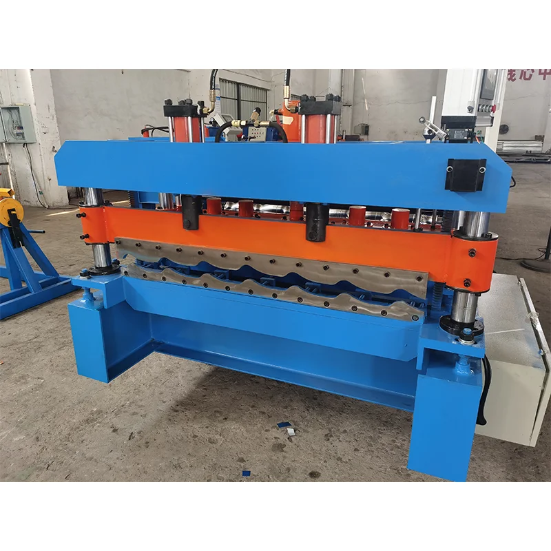 Laminating Roof Sheet Machine Combined with Glazed Tile Making Machine Applying Protective Films During Formation