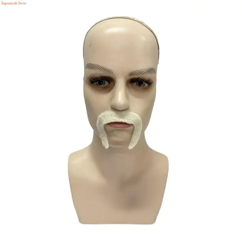 Q5we Fake Mustaches Adhesive Novelties Fake Mustache, Fake Beard Mustache Cosplay