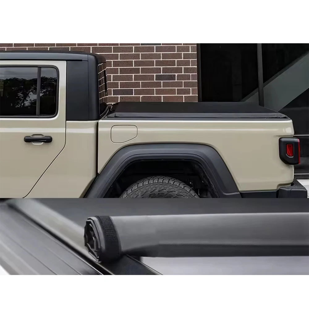 

1soft Roll up Cover Truck Bed Tonneau Truck Bed for Ford F150 F250 F350 6.5ft 6.8' Bed Tonneau Covers