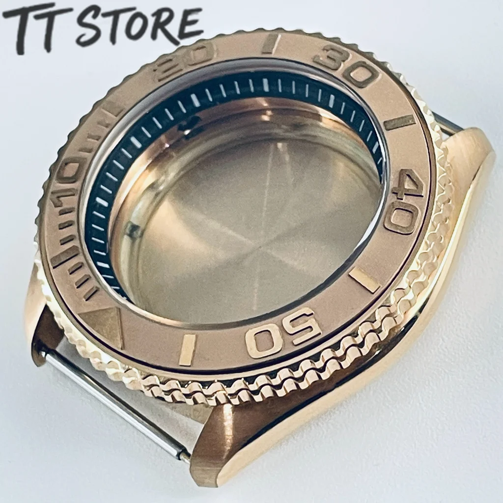 42 مللي متر ارتفع الذهب Skx007 ساعة رجالي ل NH35 لتقوم بها بنفسك الغوص وزارة الدفاع مع الحافة الزجاجية المعدنية يناسب 38-30.7 مللي متر الغوص ساعة اكسسوارات #4