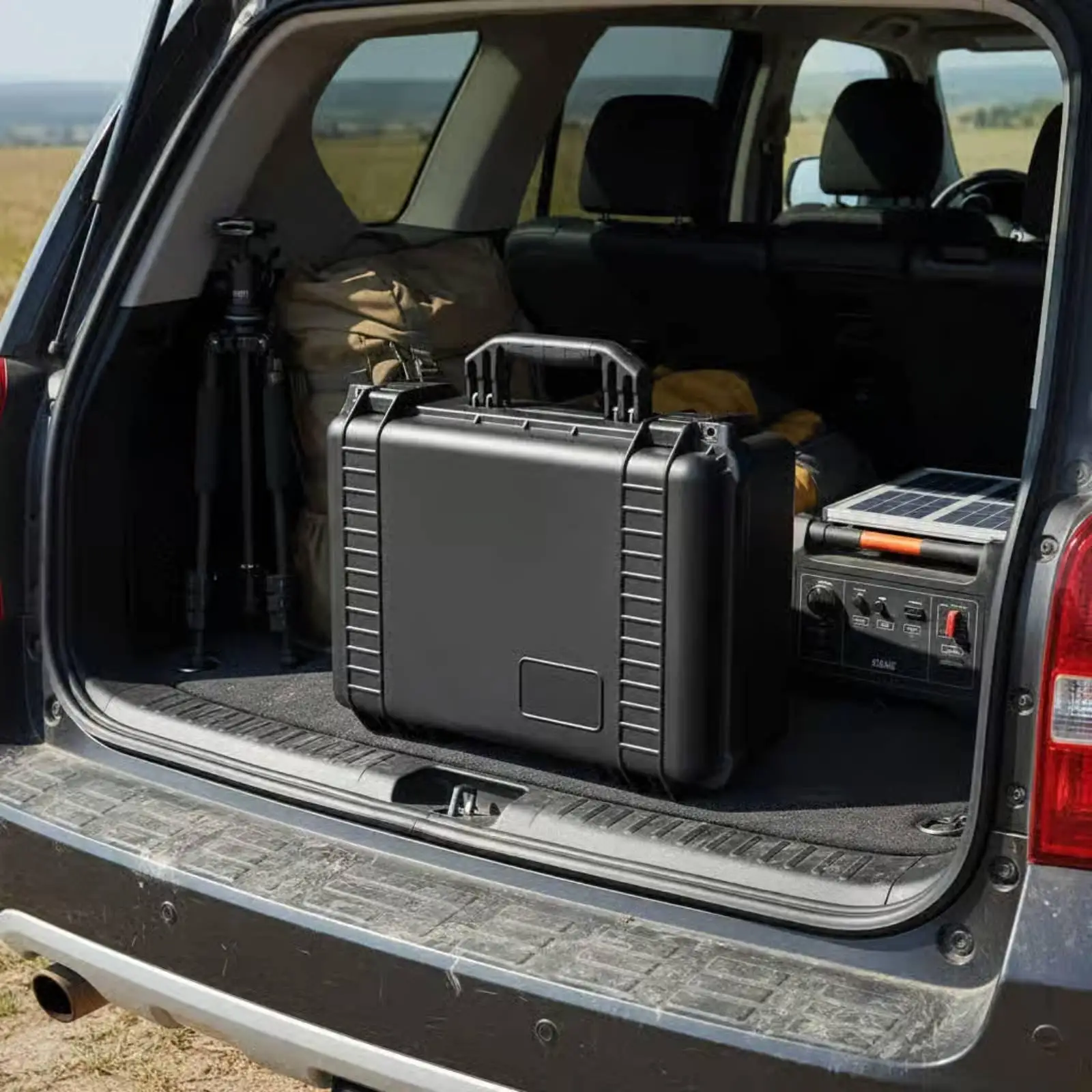 Hard Shell Equipment Case with Pluck Foam Interior Waterproof Dustproof Shockproof Heavy Duty PP Alloy Carrying Case for Job