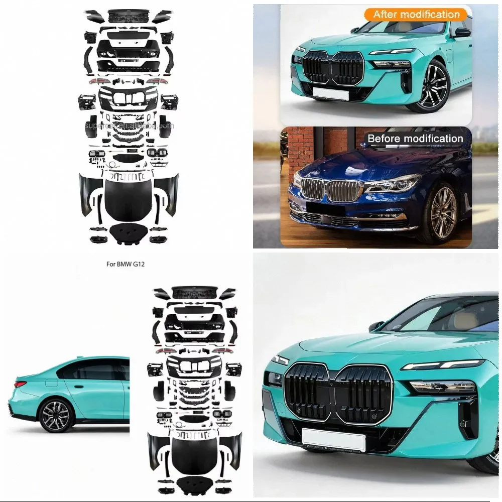PP Material Car Bumper for 7 Series G11 G12 2015-2020 Upgrade G70 M760 MT Style Wide Body Kit for Car Upgrade Modification