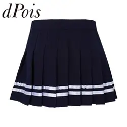 Kids Girls Schoolgirls Pleated Skirt Korea Style Fashion Striped School Uniform Skirts Elastic Shorts Skirt Golf Tennis Skorts