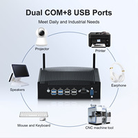 HYSTOU 1xSATA 3.0 Slot 2.5 Inch HDD/SSD Mini Pc Intel Core i3 8130U Windows 10 Pro 2xHD-MI 4K Industrial Computer ‎ ‎