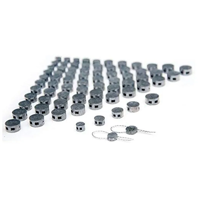 

B03C-100Pcs Round Lead Seals Beans 8Mm Diameter, 100 Pcs Steel Wire, 1Pcs Sealing Crimper With Red Plastic Coated Handle Seal Ki