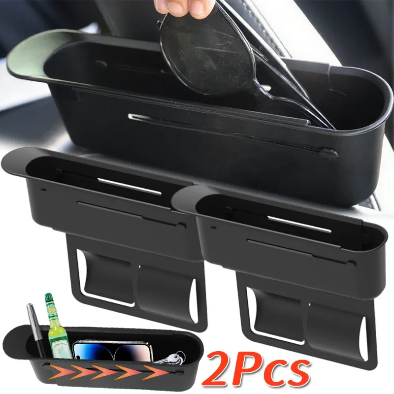 

Adjustable Car Retractable Storage Box Universal Push-pull Storage Box Car Interior Seat Gap Filler Organizer Car Accessories