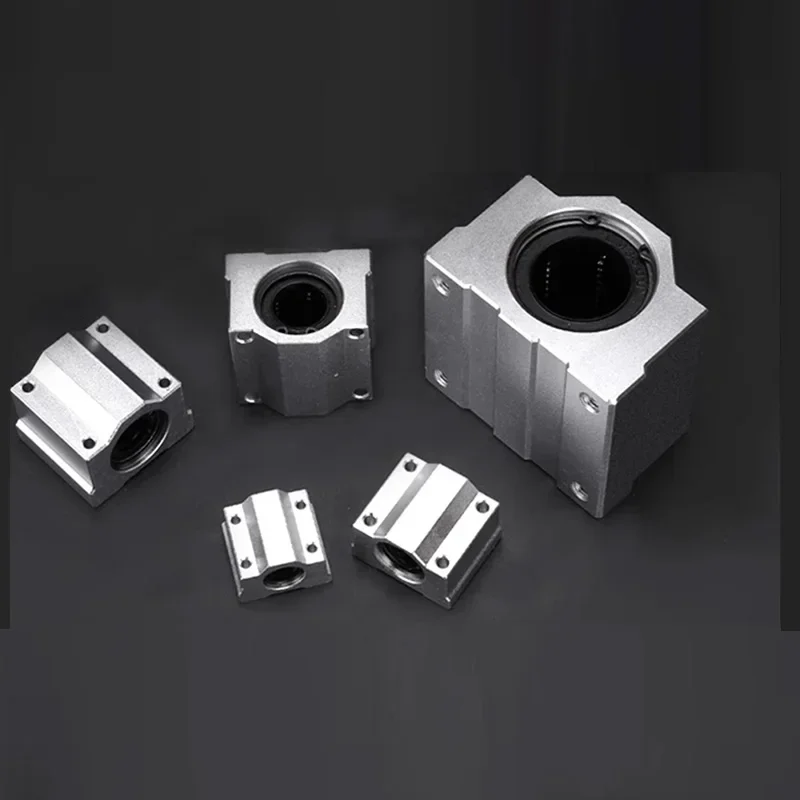 1pc SC8UU SCS8LUU Linear Ball Bearing Block for CNC Router 3D Printer Compatible with SCS6UU SCS10UU SCS12UU SCS13UU Shaft Rod