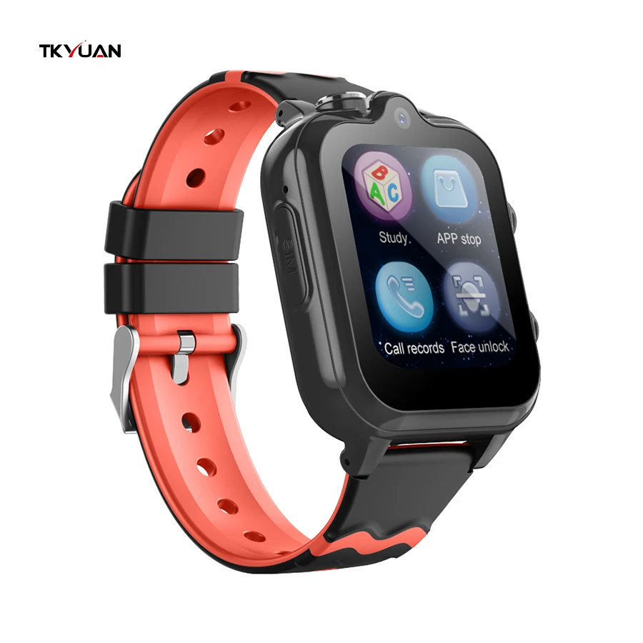 

TKYUAN FG45 WIFI HD video call SOS SIM camera Child smartwatch alarm clock GPS 4G kids smart watch