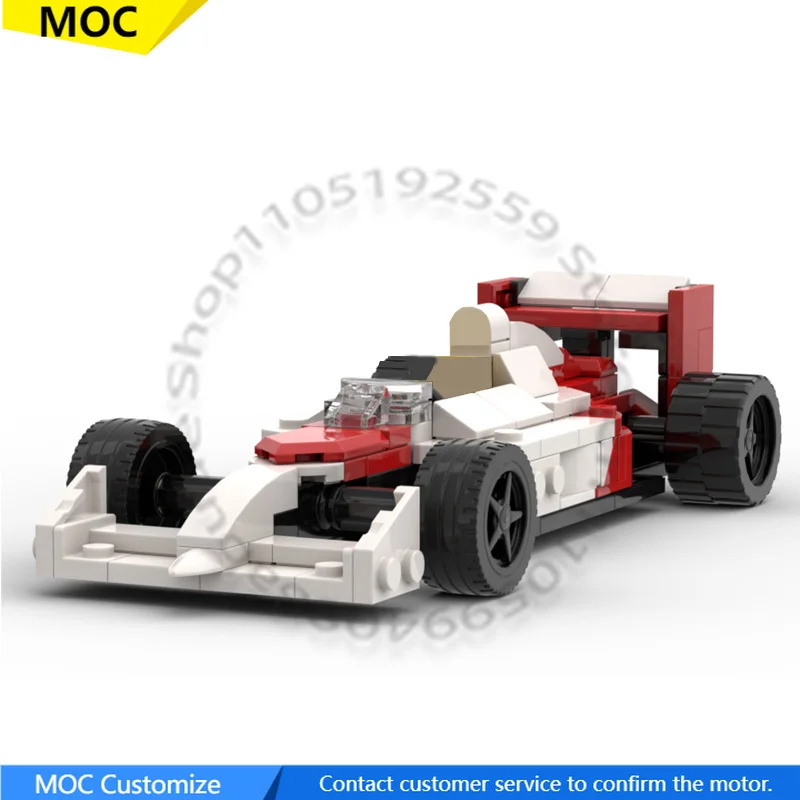 

192 PCS Sports car MP4/4 MOC Customize Modular Building Block Brick Popular Design Simple Model Creative DIY Assembly Toy Gift