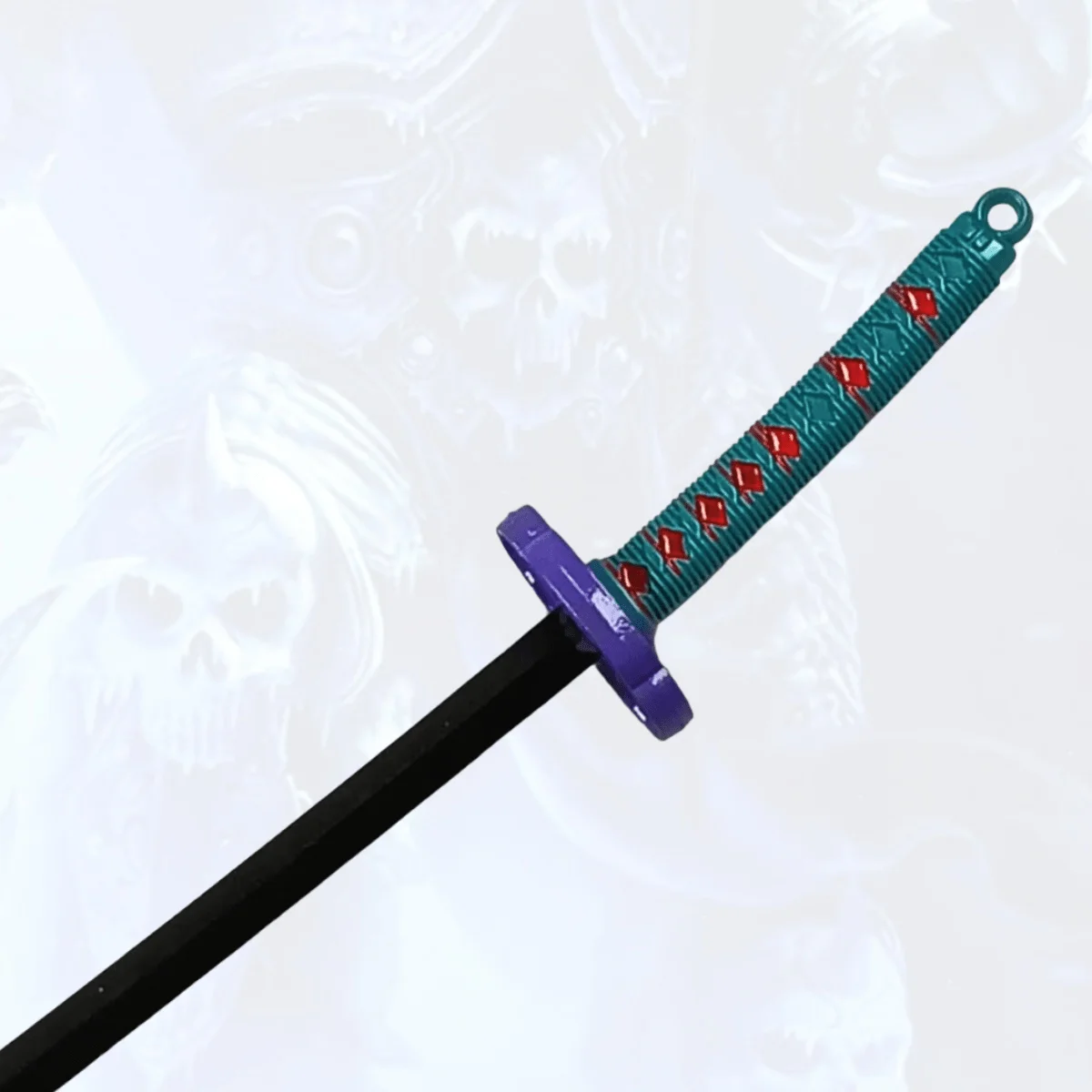 Espada katana de metal com lâmina marrom, 5.9 polegadas, faca ninja, sabre samurai original, sabre japonês katana, acessórios de cosplay, brinquedo adereço