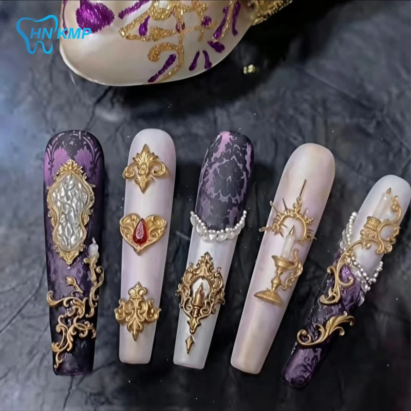 3D Baroque Angel Nail Art Silicone Stamping Template Reusable Non-stick DIY Nail Charm Mold for Home Salon Nail Practice