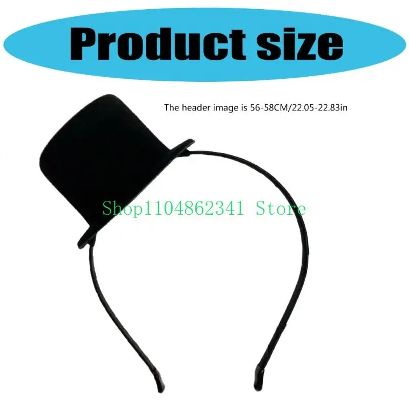 Adult Mini Top Hat Headband Fascinator Teas Party Headpiece for Womens Gatsby Party Costume Accessories Top Hat Headpiece