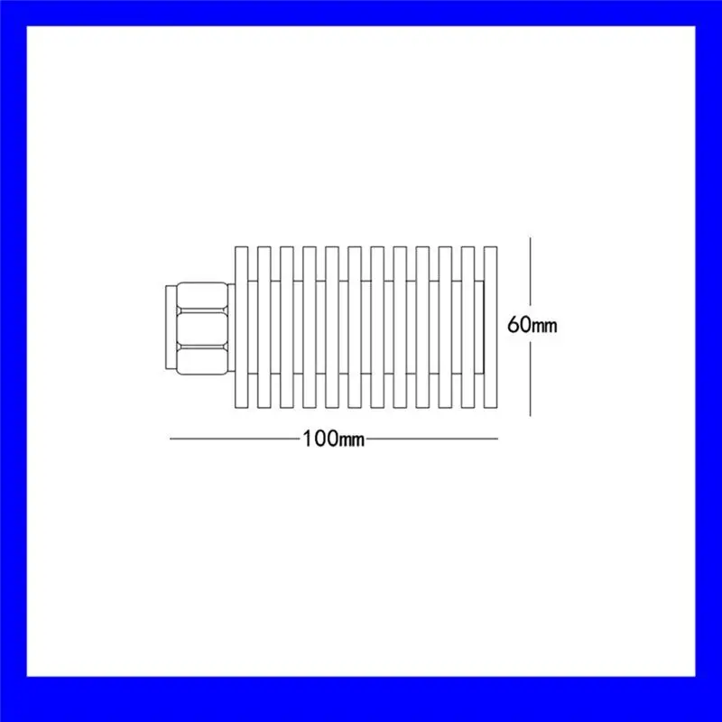 AEB0-100W N- ذكر موصل الدمية تحميل RF إنهاء تحميل الدمية تحميل الملحقات المعدنية DC إلى 4Ghz ، 50Ohm أجزاء
