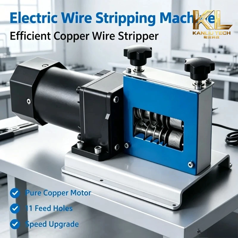 Upgraded 11‑Hole Electric Wire Stripping Machine 0.5‑20mm Cable Peeler 40W 220V Wire Stripper for 6mm² Max Cable Processing
